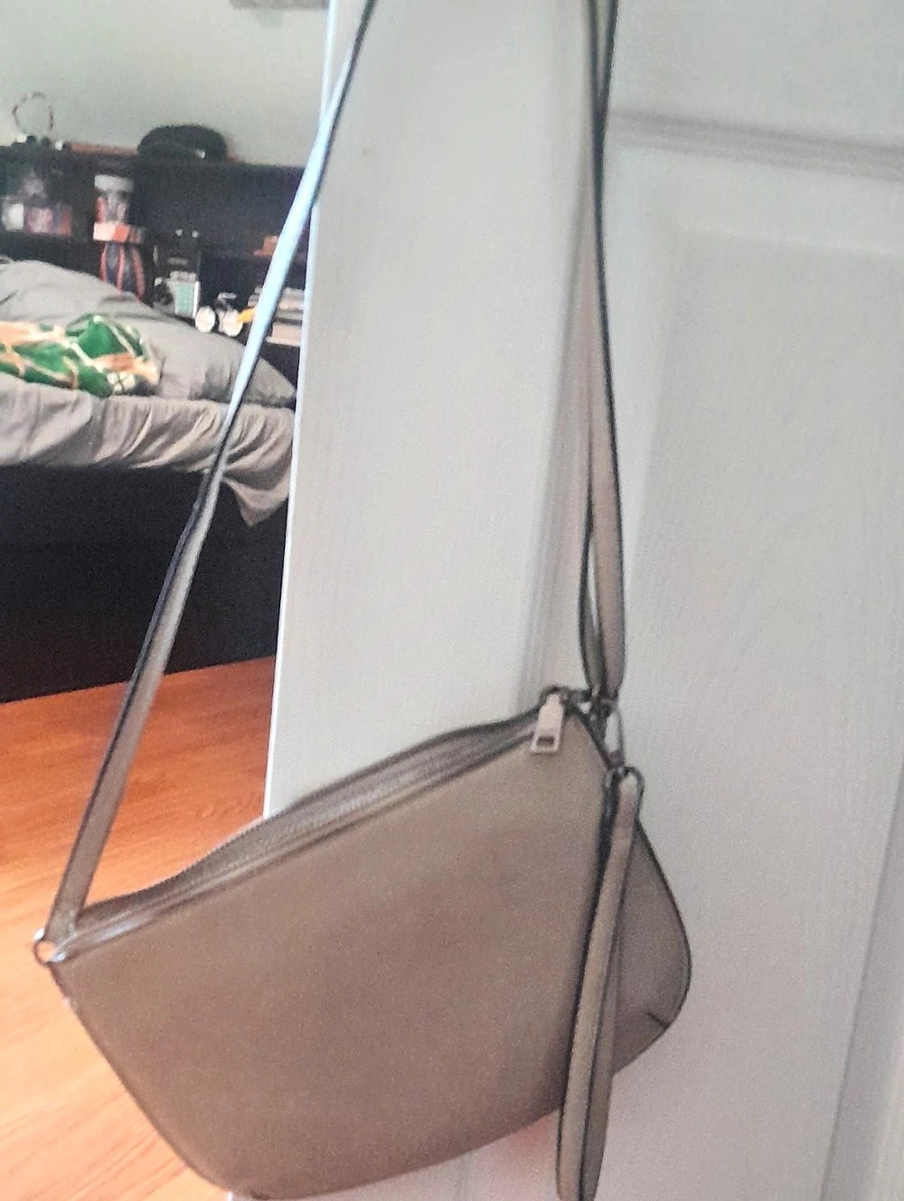 Gray Crossbody Bag